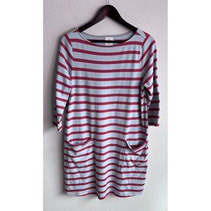 Nines by Hatch Blue Stripe Cotton Dress with Pockets (Size M) SALE!
